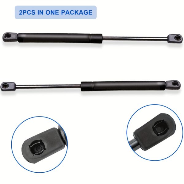 ⁦قطعتان من دعامات الغاز لسيارة Toyota for FJ Cruiser (2007-2010)، دعامات رفع الغطاء الأمامي لقطع غيار السيارات ، مناسبة لرقم استبدال OE 534400W120، 534400W121، 534400W122، 534500W110، 534500W111، 4B907522، SG32903⁩ - الصورة ⁦4⁩