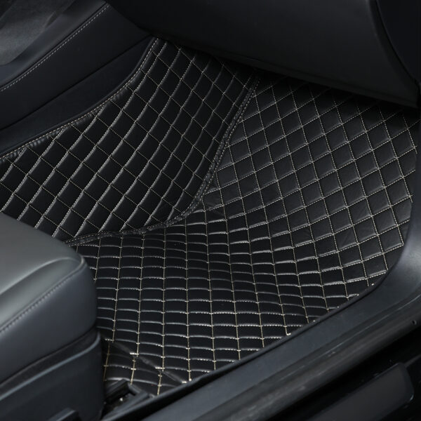 ⁦for Toyota Land Cruiser 2008-2022 سجادات أرضية من 3 طبقات من PVC - تصميم محيط كامل مضاد للانزلاق، سجادات سيارة مقاومة للماء ومقاومة للاهتراء لمركبات⁩ - الصورة ⁦3⁩