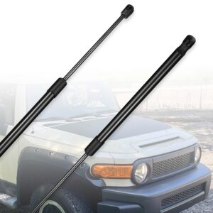 قطعتان من دعامات الغاز لسيارة Toyota for FJ Cruiser (2007-2010)، دعامات رفع الغطاء الأمامي لقطع غيار السيارات ، مناسبة لرقم استبدال OE 534400W120، 534400W121، 534400W122، 534500W110، 534500W111، 4B907522، SG32903