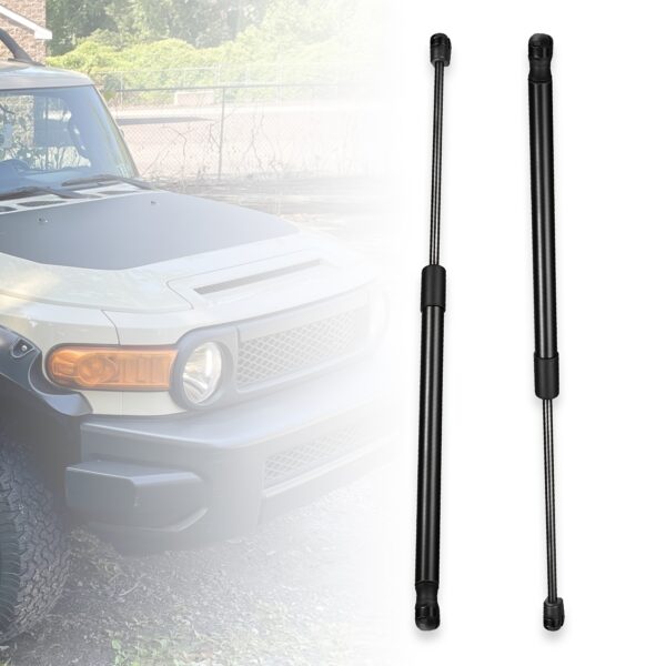 ⁦قطعتان من دعامات الغاز لسيارة Toyota for FJ Cruiser (2007-2010)، دعامات رفع الغطاء الأمامي لقطع غيار السيارات ، مناسبة لرقم استبدال OE 534400W120، 534400W121، 534400W122، 534500W110، 534500W111، 4B907522، SG32903⁩ - الصورة ⁦5⁩