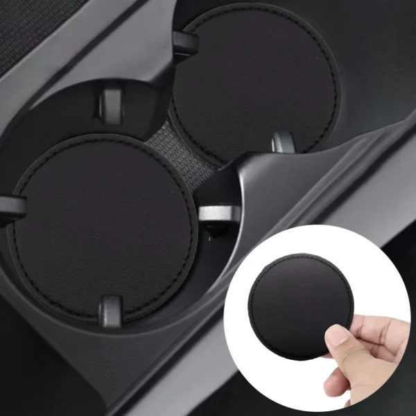 ⁦2 قطعة الوقايات الجلدية للسيارة كأس الماء وسادة مضادة للانزلاق لكزس F SPORT ES RX NX LS UX LM LX GX LC RZ IS CT GS RC HS SC⁩ - الصورة ⁦5⁩