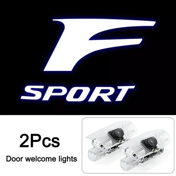 ⁦LED باب السيارة شعار ترحيب  عرض ليزر مصباح لكزس LS LC RZ IS350 ES300 GS350 CT200h GX460 LX570 RX500h NX300 UX260⁩ - الصورة ⁦7⁩