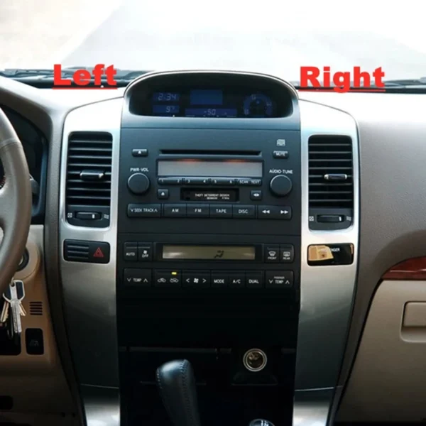 ⁦منفذ مكيف هواء السيارة فتحات تكييف الهواء لسيارة Toyota Land Cruiser Prado 120 2003-2009⁩ - الصورة ⁦4⁩