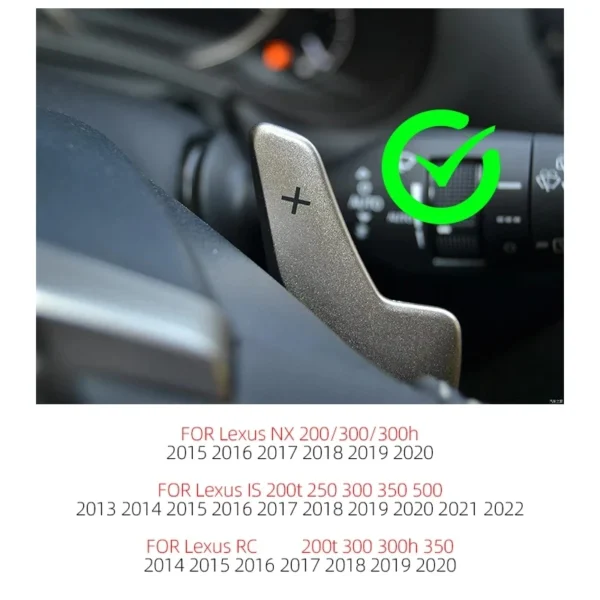 ⁦مجداف شيفتر لكزس IS200 IS250 IS300 IS350 RC200t RC300 RC350 NX200t NX300 CT200h⁩ - الصورة ⁦4⁩