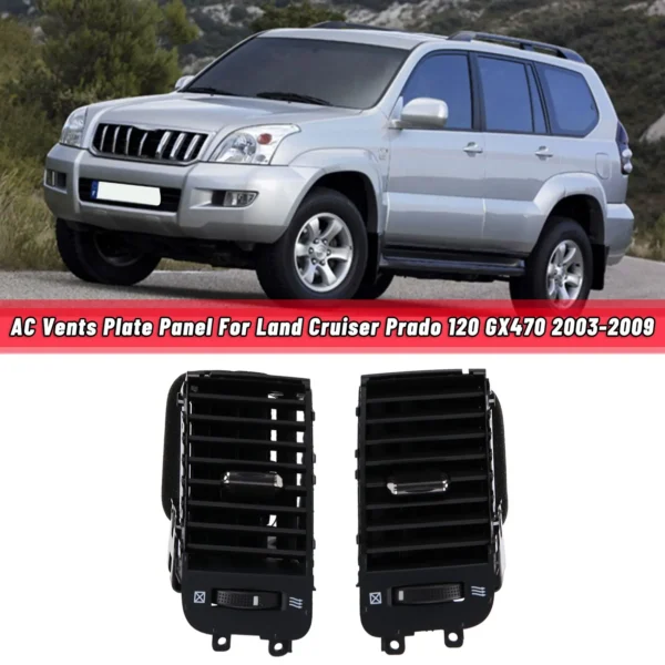⁦منفذ مكيف هواء السيارة فتحات تكييف الهواء لسيارة Toyota Land Cruiser Prado 120 2003-2009⁩ - الصورة ⁦2⁩