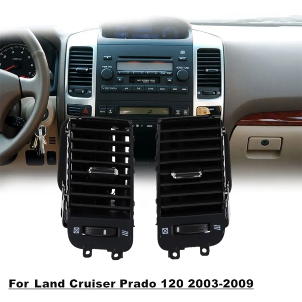 ⁦منفذ مكيف هواء السيارة فتحات تكييف الهواء لسيارة Toyota Land Cruiser Prado 120 2003-2009⁩ - الصورة ⁦3⁩
