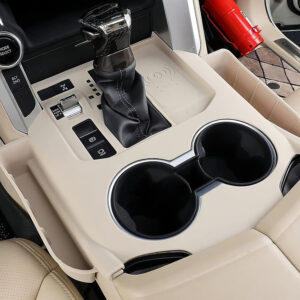 قطعة واحدة من صندوق تخزين وحدة التحكم المركزية للسيارة من السيليكون لسيارة Toyota Land Cruiser (2022-2024)، منظم لوحة القيادة لشق المقعد والعملة المعدنية والبطاقة والهاتف - ملحق