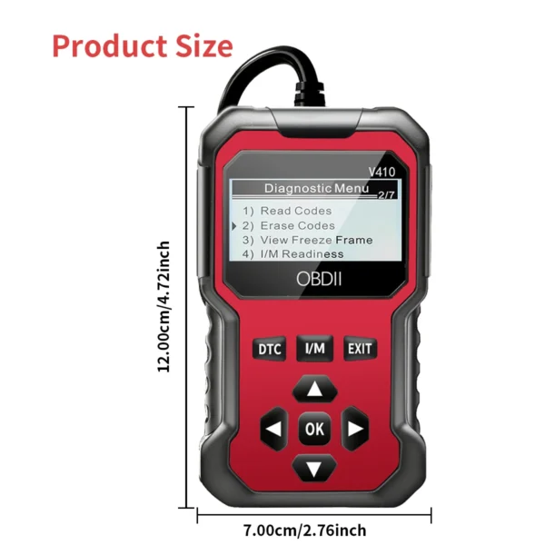 ⁦جهاز فحص السيارات OBD2 – أداة تشخيص شاملة⁩ - الصورة ⁦2⁩