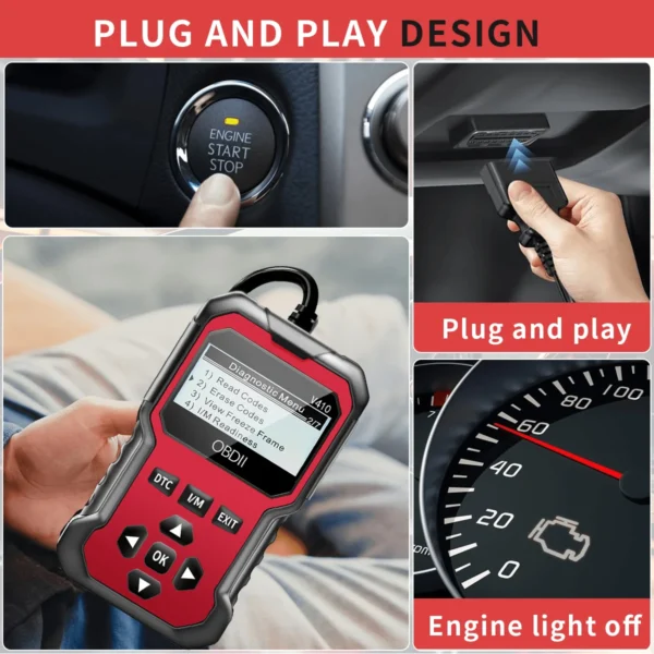⁦جهاز فحص السيارات OBD2 – أداة تشخيص شاملة⁩ - الصورة ⁦3⁩