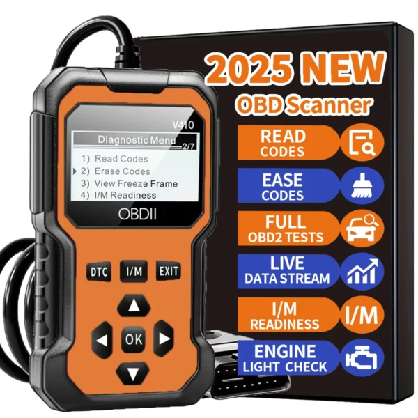 ⁦جهاز فحص السيارات OBD2 – أداة تشخيص شاملة⁩ - الصورة ⁦4⁩