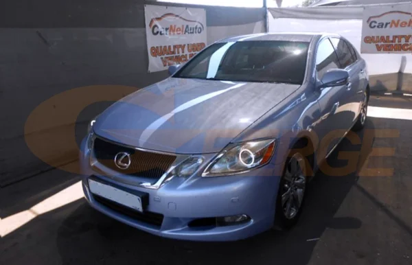 ⁦عيون الملاك هالة خواتم تجديد ضوء النهارFor LEXUS GS300 GS350 GS430 GS450 GS460 450h 2006-2011⁩ - الصورة ⁦5⁩