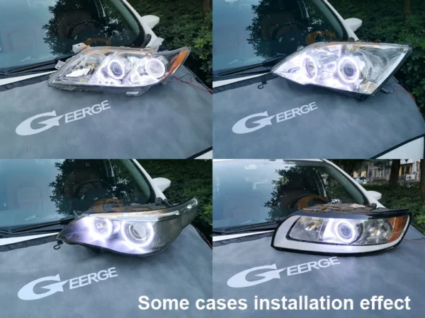 ⁦عيون الملاك هالة خواتم تجديد ضوء النهارFor LEXUS GS300 GS350 GS430 GS450 GS460 450h 2006-2011⁩ - الصورة ⁦6⁩