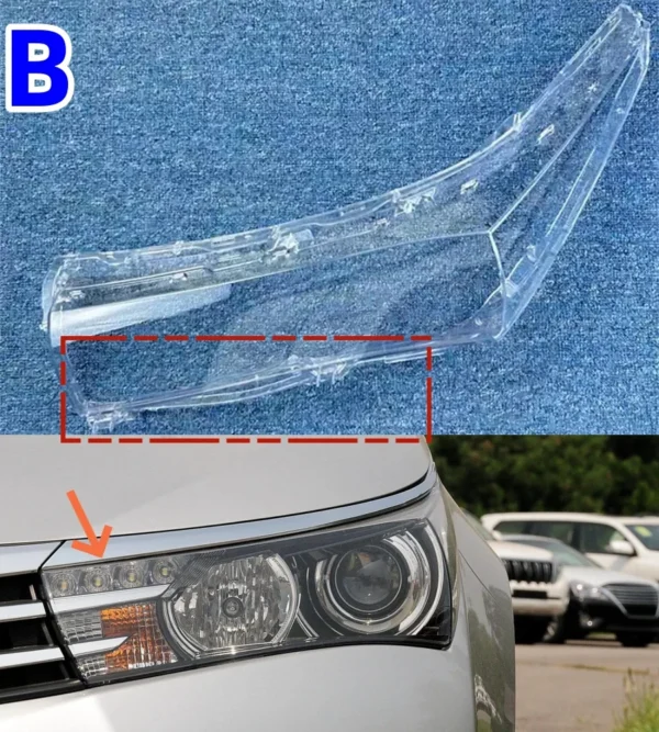 ⁦غطاء اضاءة كورلاFor Toyota Corolla 2014 2015 2016 2017⁩ - الصورة ⁦3⁩