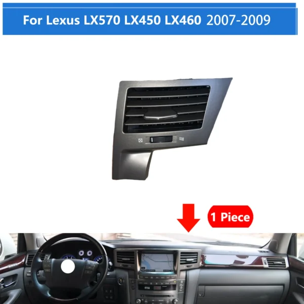 ⁦قطعة 1 فتحة تكيف لكزس LX570 LX450 LX460 2007-20171 piece Air Conditioning Vent For Lexus LX570 LX450 LX460 2007-2017 Dashboard Air Outlet Penal Air conditioner Outlet Ruili404⁩ - الصورة ⁦5⁩