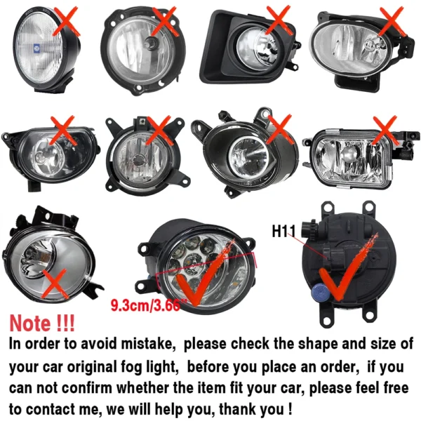 ⁦2 قطعة لتويوتا أفالون 2008 2009 2010 متفوقة الجودة LED مصابيح الضباب2PCS For Toyota Avalon 2008 2009 2010⁩ - الصورة ⁦2⁩