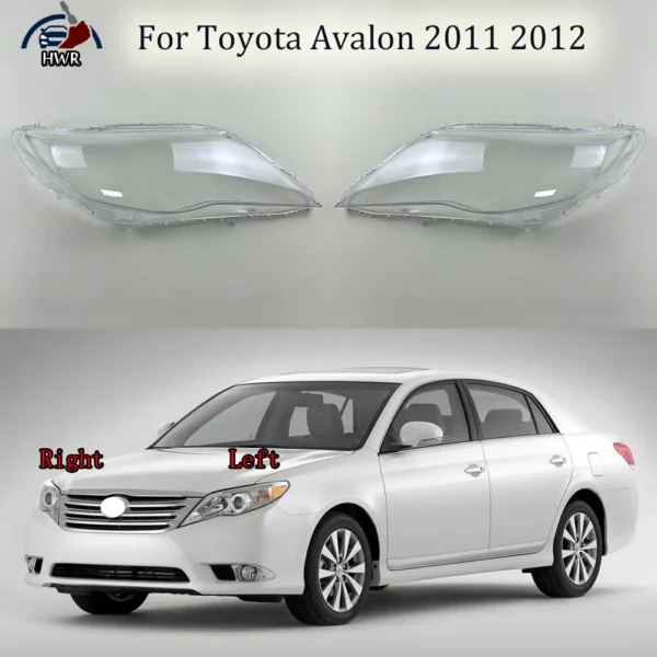 غطاء اضاءة افلون For Toyota Avalon 2011 2012Transparent Headlamp Cover Headlight Mask Lampshade Lamp Shell Plexiglass Replace Original Lens
