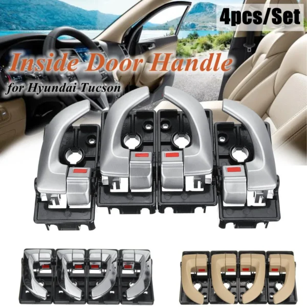 مقابض ابواب هونداي توسون2/4Pcs  For Hyundai Tucson 2005 2006 2007 2008 2009