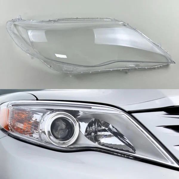 ⁦غطاء اضاءة افلون For Toyota Avalon 2011 2012Transparent Headlamp Cover Headlight Mask Lampshade Lamp Shell Plexiglass Replace Original Lens⁩ - الصورة ⁦9⁩