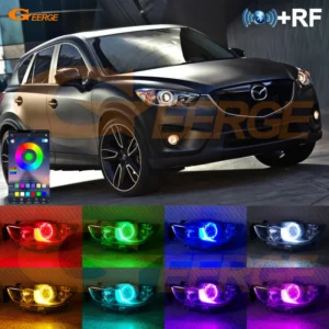 عيون الملاك هالة خواتم تجديد ضوء النهارFor Mazda CX5 CX-5 CX 5 2012 2013 2014 2015
