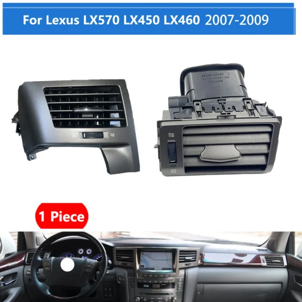قطعة 1 فتحة تكيف لكزس LX570 LX450 LX460 2007-20171 piece Air Conditioning Vent For Lexus LX570 LX450 LX460 2007-2017 Dashboard Air Outlet Penal Air conditioner Outlet Ruili404