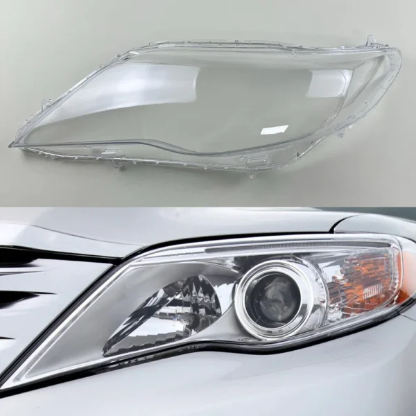 ⁦غطاء اضاءة افلون For Toyota Avalon 2011 2012Transparent Headlamp Cover Headlight Mask Lampshade Lamp Shell Plexiglass Replace Original Lens⁩ - الصورة ⁦7⁩