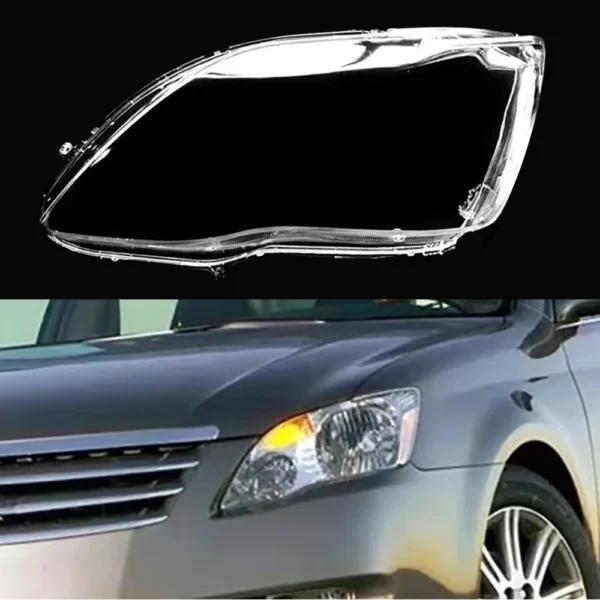 ⁦غطاء اضاءة افلونFront Headlamp Cover For Toyota Avalon ( US Version ) 2006-2010 Transparent Lampshade Lens Headlight Shell shade Plexiglass⁩ - الصورة ⁦7⁩