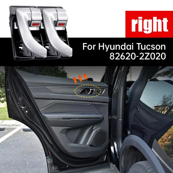⁦مقابض ابواب هونداي توسون2/4Pcs  For Hyundai Tucson 2005 2006 2007 2008 2009⁩ - الصورة ⁦4⁩