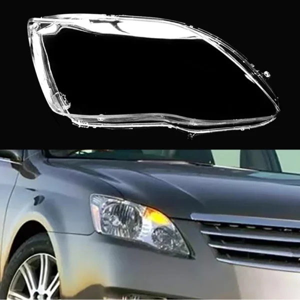 ⁦غطاء اضاءة افلونFront Headlamp Cover For Toyota Avalon ( US Version ) 2006-2010 Transparent Lampshade Lens Headlight Shell shade Plexiglass⁩ - الصورة ⁦9⁩