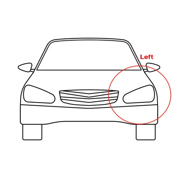 ⁦غطاء اضاءة نيسان صنيFor Nissan Sunny 2014 2015 2016 2017⁩ - الصورة ⁦10⁩