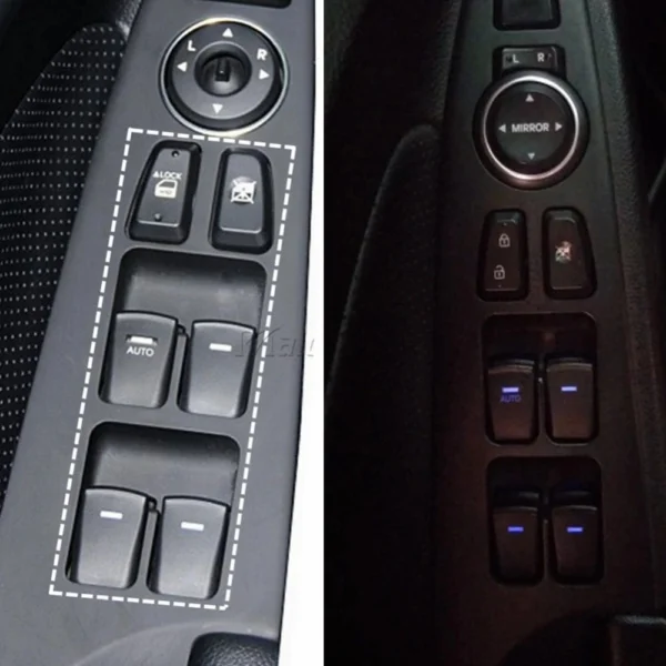 ⁦لوحة تحكم النافذة هونداي سوناتاFor Hyundai Sonata 2011 2012 2013 2014⁩ - الصورة ⁦9⁩