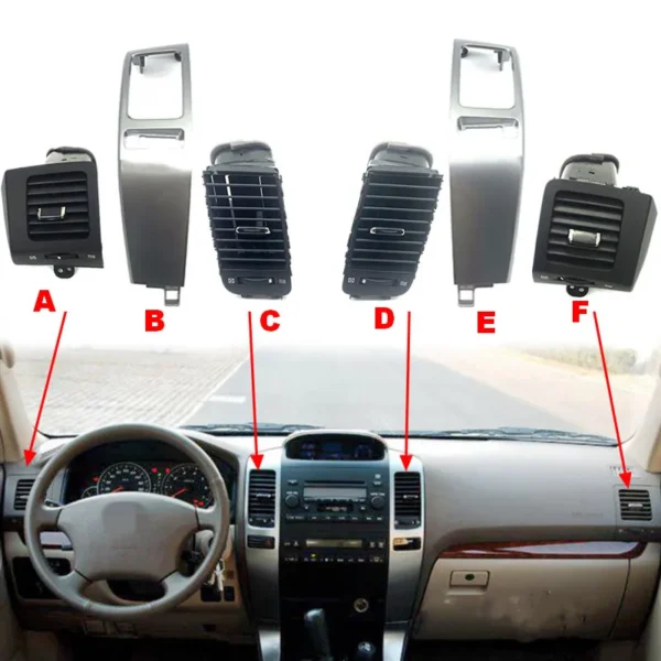 ⁦فتحات مكيف برادو For Toyota Prado 2003-2009 LC120ِ⁩ - الصورة ⁦14⁩