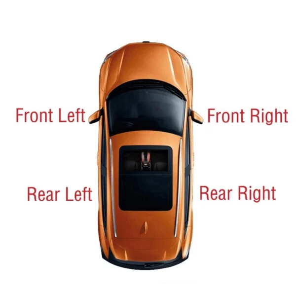 ⁦Car Front Left Window Glass Button Switch Panel Cover Frame for Toyota Land Cruiser Prado 120 LC120 2003-2009⁩ - الصورة ⁦4⁩