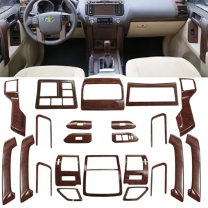 تخشيبة داخلية لسيارة تويوتا لاند كروزر 150 برادو LC150 FJ150 150 2010-2017Wooden Interior Replacement Automotive For Toyota Land Cruiser 150 Prado LC150 FJ150 150 2010-2017 Interior Styling Accessories